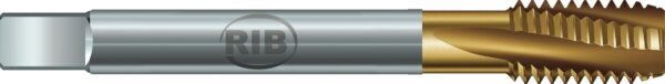 MASCHIO A MACCHINA PER FORI CIECHI CON TAGLIENTI EL.15° CON IMB. FORMA C HSSE TIN 8-32" UNC