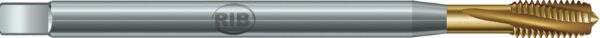 MASCHIO A MACCHINA PER FORI CIECHI CON TAGLIENTI EL.15° CON IMB. FORMA C SERIE LUNGA HSSE TIN M10